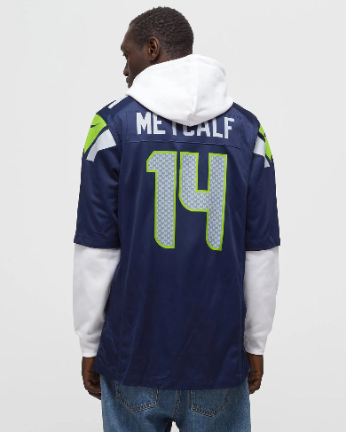 
                      
                        NFL SEATTLE SEAHAWKS HOME GAME JERSEY DK METCALF #14
                      
                    