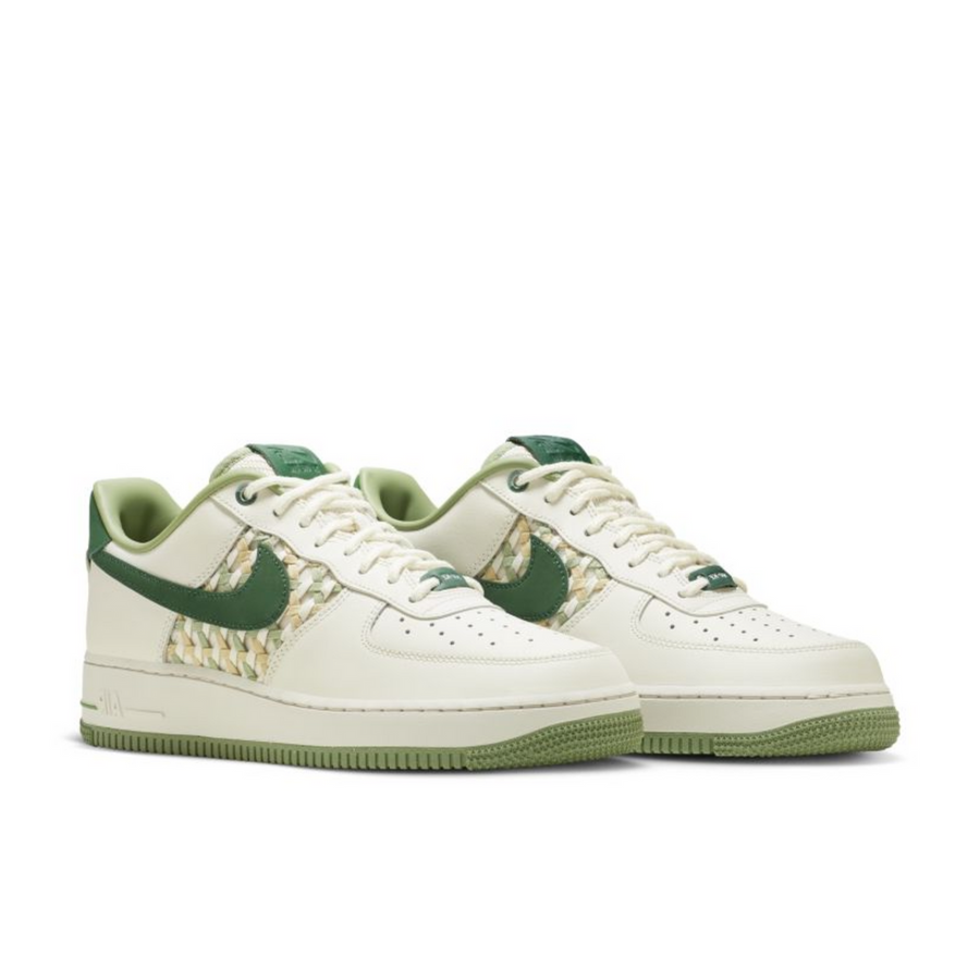 Nike Air Force 1 Low "NAI-KE" Surfaces in Green Weaves