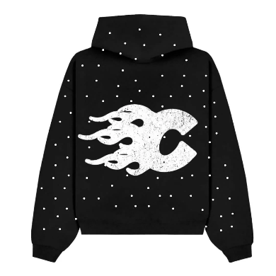 THECOLDGALLERY RHINESTONE HOODIE BLACK