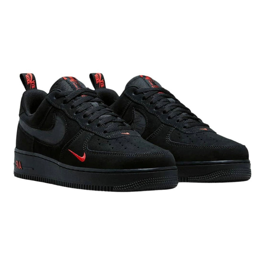 Nike Air Force 1 Low "Multi Swoosh Black/Crimson"