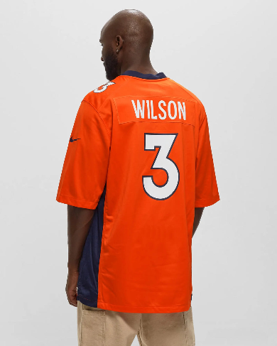 NFL DENVERR BRONCOS RUSSELL WILSON 3 HOME GAME JERSEY