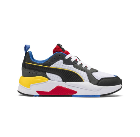 Puma X-Ray Youth Sneaker White Blk Dk Shadow Red Blue