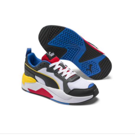 Puma X-Ray Youth Sneaker White Blk Dk Shadow Red Blue